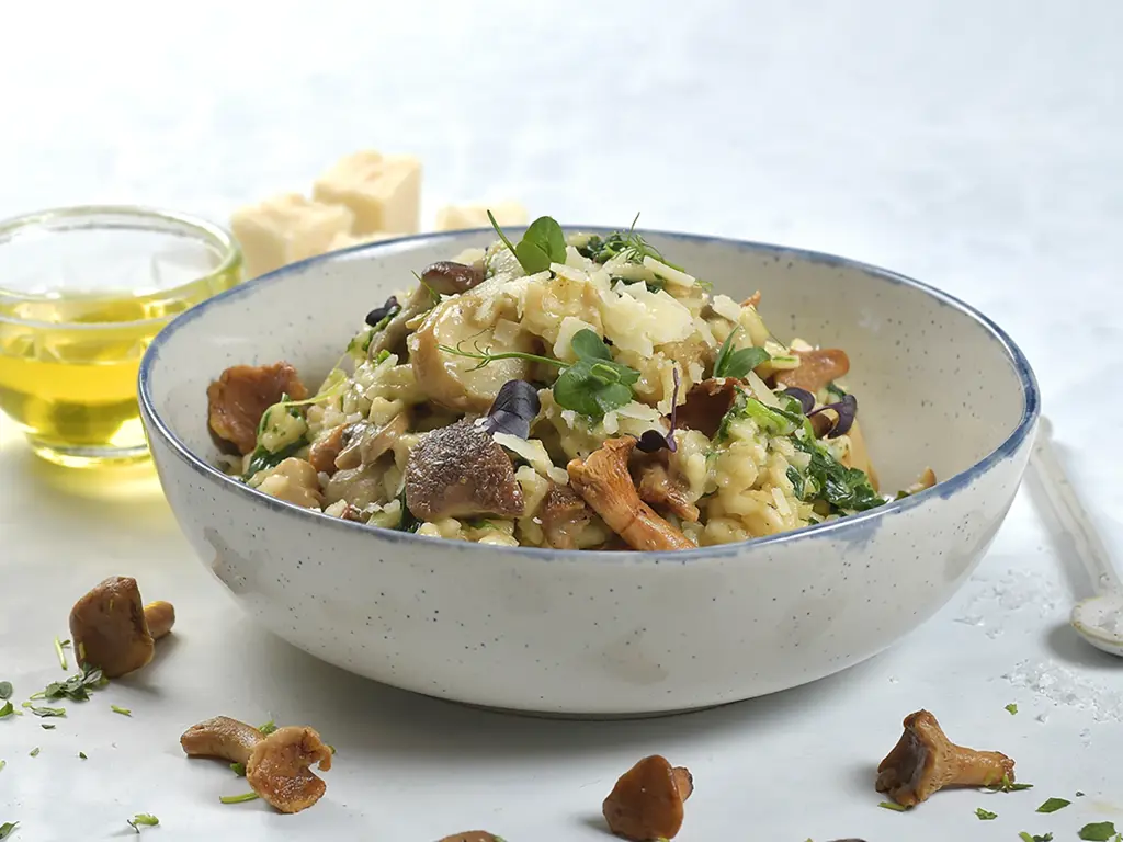 Sopp og spinatrisotto2